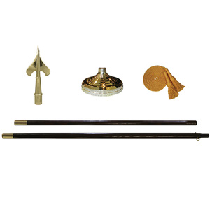 7ft x <span class=keywords><strong>1</strong></span> inch trong nhà bằng gỗ sồi Cột cờ Cột cờ - Product Image 6