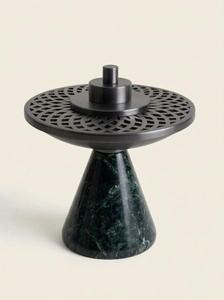 Quemador de Incienso de Resina Ecológico Moderno y Lujoso con Tapa de Metal / Soporte Decorativo para Conos de Bakhoor, Base para Aromaterapia Oud - Product Image 3