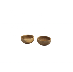 Ensaladera de madera de acacia de fabricación con diseño rústico en forma de piña, uso para almacenamiento de comida, vajilla y servicio de restaurante - Product Image 3