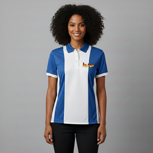 <b>Top</b> trending article 100% cotton ladies polo wholesale manufacturer custom 3D screen printed logo breathable women's polo shirt - Product Image 1