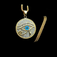Pendentif en forme de croix plaqué or en argent 925 Jewelux, style hip-hop, unisexe, bijoux à porter tous les jours, en provenance d'Inde