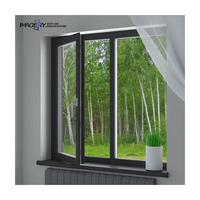 Puertas y Ventanas de Perfil de Aluminio con Apertura Batiente Imagery de Doble Vidrio para Jardín