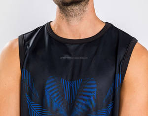 เสื้อกล้ามสำหรับผู้ชายผ้าแห้งเร็วสำหรับฟิตเนสเสื้อ3D สไตล์ลำลองแบบถักพิมพ์ซับลิเมชันขนาดใหญ่พิเศษ - Product Image 6