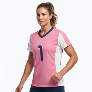 Premium Quality Women's Lacrosse Jersey Printed Plus Size V-Neck Short Sleeve 100% Polyester Customizable - Product Image 6