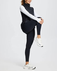 Chaleco Acolchado Ligero, Transpirable e Impermeable, de Punto, para Correr en Invierno, Sin Mangas, con Bordado, Liso, OEM, de Algodón - Product Image 6