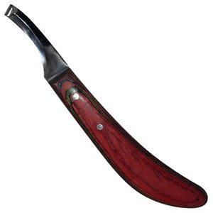 Cuchillo para pezuñas de acero inoxidable japonés de primera calidad con mango de madera liso. Cuchillas de Lazo Perfectas para una Mejor Limpieza de Pezuñas - Product Image 2