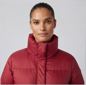 Veste longue d'hiver respirante pour femme, doudoune épaisse à capuche, manteau long chaud en duvet pour femme, vente en gros - Product Image 2