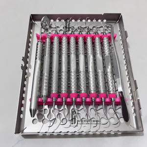 Juego de Curetas Gracey de Primera Calidad con Empuñadura Ergonómica Clase I, FJI-9121 HU FRIEY, 10 Piezas, Instrumentos Dentales de Acero Inoxidable - Product Image 1