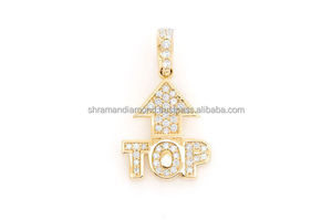 สร้อยคอ SHRAMAN DIAMOND แบบปรับแต่งได้ พร้อมจี้รูปตัวอักษรแบบเขียนด้วยลายมือ ตัวเรือนทองคำชมพู 10K ประดับเพชรโมอิสซาไนต์ สไตล์ฮิปฮอป - Product Image 5