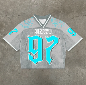เสื้อเจอร์ซีย์อเมริกันฟุตบอลชาย คอวี แขนสั้น ผ้าตาข่าย พิมพ์ลายแบบซับลิเมชั่น หมายเลข 58 ระบายอากาศได้ดี ผลิตจากโพลีเอสเตอร์ 100% - Product Image 4