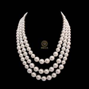 For Barbie 24K Gold Plated Gemstone Pearl Layered Necklace with Diamond Accent - Product Image 1