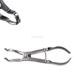 Pinza de dique dental de precisión mundial de acero inoxidable con 3 posiciones de mandíbula, instrumento quirúrgico manual ergonómico Clase I CE - Product Image 2