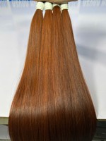 AZURA HAIR Extensions de Cheveux Naturels Humains du Vietnam Double Drawn 100% Remy Cheveux en Vrac Tissage Double à la Machine Cheveux Longs