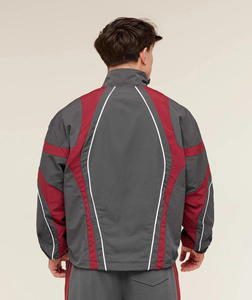Premium Nylon Panel Work Windbreaker <b>Set</b> Custom Wholesale Factory Supplier USA Casual Fall Streetwear Hooded Jacket Pants Outfit - Product Image 5