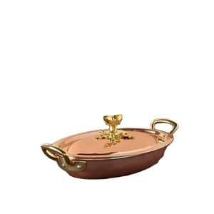 High Performance <b>Copper</b> Saucepan with Lid, Strong Handle Design, Excellent Heat Responsiveness for Precision Cooking - Product Image 2