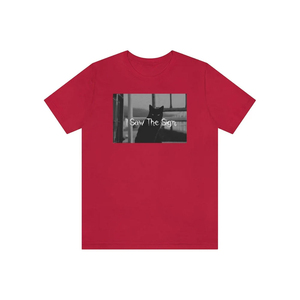 เสื้อยืดคอกลมแขนสั้นสีแดงเบอร์กันดีสำหรับผู้ชาย ทรงปกติ สไตล์ลำลอง พิมพ์ลายรูปแมว โลโก้ด้านหน้า ผ้าเจอร์ซีย์ถักจากผ้าฝ้าย เสื้อยืดสีแดงเบอร์กันดีสำหรับผู้ชาย - Product Image 5