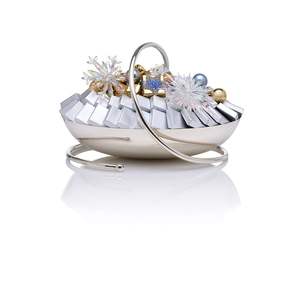 ชุดขาตั้งตกแต่งลายทองคำเปลวสุดหรู ที่วางขนมโลหะทันสมัย ของตกแต่งกลางโต๊ะสุดหรูสำหรับงานแต่งงานและรอมฎอน - Product Image 2