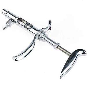 Inyector de Vacunas de Doble Jeringa Continua, Ajustable y Reutilizable, Equipo Veterinario para Ganado Vacuno, Avícola y Porcino, 50 ml, de Pentax - Product Image 1