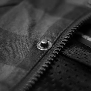 Camisa de Franela Estilo Café Racer Gris Oscuro y Camisa de Motociclista con Protección y Cierre de Cremallera para Hombre, Talla 5XL - Product Image 4