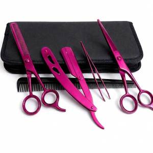 Juego de Tijeras de Peluquería Profesional, Tijeras de Entresacar, Cuchilla, Peine, Kit de Herramientas de Salón de Alta Calidad para Cortar y Peinar el Cabello - Product Image 4