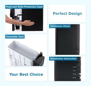 Filtre à eau par osmose inverse de comptoir pour micro-ordinateur domestique avec robinet à bouton - Product Image 3