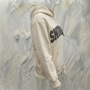 Sudadera con Capucha Extra Grande Snowgrace, Unisex, de Algodón y Felpa, con Estampado Puff, Informal, para Invierno - Product Image 3