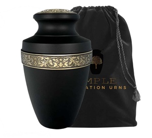 display urn aluminium <b>vase</b> home remembrance <b>vase</b> aluminium interior <b>memorial</b> <b>vase</b> aluminium elegant flower urn aluminium premium - Product Image 2