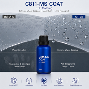 C811-MS PPF Coating with Hydrophobic Gloss Formula for <b>Paint</b> Protection Film Wholesalers OEM 50ml Ready to Use - Product Image 3