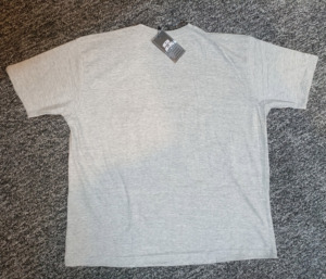 White Cotton <b>Men's</b> Oversized O-Neck Solid T-<b>Shirt</b> High Street Style Eco-Friendly Quick Dry Breathable Jersey - Product Image 2