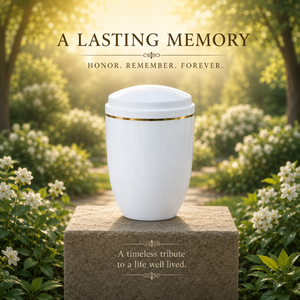 Urne funéraire en laiton blanc pour cendres humaines, avec accents dorés, pour adulte, souvenir commémoratif, récipient funéraire, couvercle sécurisé, fait main - Product Image 2