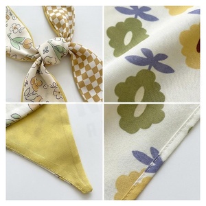 Women's <b>Square</b> <b>Silk</b> <b>Scarf</b> Floral Print Elegant Multi-Functional Outdoor Fashion Accessory All Seasons - Product Image 4