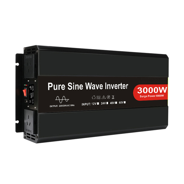 Efficient Home Power Inverter DC 12V to AC 220V 3000W Single Output Air Conditioner Inverter with 6000W Peak Power