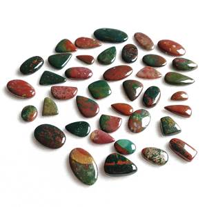 Cabochon en pierre de sang ovale (1 pièce) pour la fabrication de bijoux, la gemmologie, l'artisanat, la décoration de bagues, pendentifs, bracelets et macramé - Product Image 4