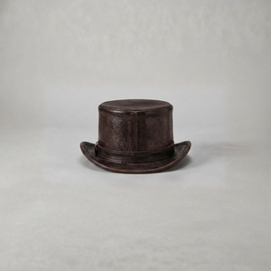 Chapeaux Bob en Cuir Pleine Fleur Véritable Personnalisables avec Logo OEM pour Hommes et Femmes, Style Vintage Steampunk, Vente en Gros - Product Image 4