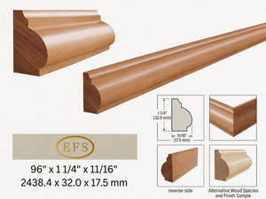 EFS Eco-Conscious Solid Wood Skirting Board-High-Durability Moisture-Resistant Smooth Surface Moulding 1 Year Warranty - Product Image 1