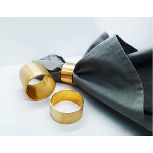 Modern Gold Napkin Rings for Dining Table Wholesale Luxury Handmade Metal Napkin Holders for Weddings, Restaurants Napkin Ring - Product Image 1