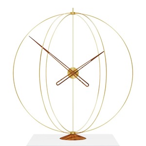 Globe Style Gold Metal <b>Table</b> <b>Clock</b> Ideal For Bedroom Side <b>Table</b> Decor And Luxury Home Interior Styling Or Gift For Housewarming - Product Image 1