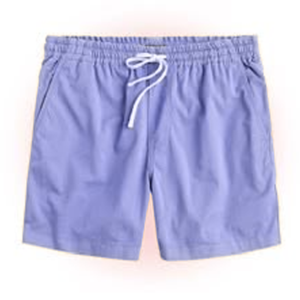 Shorts Bermuda Homme Rose Uni en Polyester Oxford, Taille Mi-Haute Élastique, Style Décontracté, Séchage Rapide, Logo Avant - Product Image 3