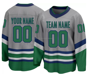 Camisetas de Hockey Personalizadas de Alta Calidad al por Mayor, 100% Poliéster, Cómodas y Duraderas, para Práctica de Hockey sobre Hielo, Uniformes de Equipo - Product Image 2
