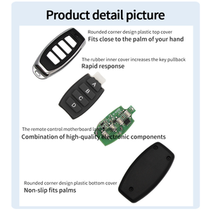 Télécommande automatique 315/433 MHz, 1 à 4 boutons, télécommande universelle <span class=keywords><strong>sans</strong></span> fil pour appareils ménagers, <span class=keywords><strong>porte</strong></span> <span class=keywords><strong>de</strong></span> <span class=keywords><strong>garage</strong></span>, portée <span class=keywords><strong>de</strong></span> 10 à 30 m, AAA - Product Image 4