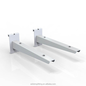 धातु तार ग्रिड पैनल दीवार ग्लास डिस्प्ले स्टोर के लिए शेल्फ ब्रैकेट - Product Image 4