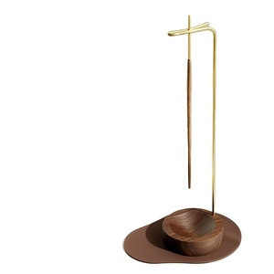 ที่วางธูปหอมที่ทันสมัยทำจากไม้บริสุทธิ์และลวดโลหะ mubkhar/bakhoor สำหรับบ้านกลิ่นหอมจัดโดย hho - Product Image 1