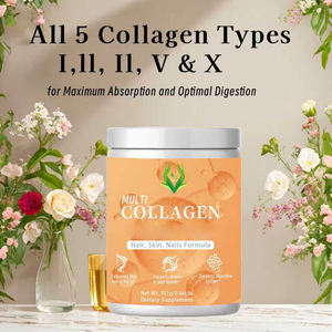 Poudre de collagène multi-sources hydrolysée de qualité supérieure pour la santé des cheveux, de la peau, des ongles, des articulations et du système digestif 301g Sans saveur - Product Image 3