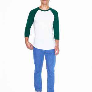 <b>Men's</b> Casual 100% Cotton Crew Neck T-Shirt Raglan <b>Sleeve</b> <b>Tshirt</b> <b>Long</b> <b>Sleeve</b> Plain Design Shirt for <b>Men</b> - Product Image 2