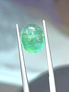 Esmeraldas naturales de Zambia, talla cabujón, piedras preciosas verdes sueltas para la fabricación de joyería, alta calidad - Product Image 1