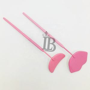 Nuevos Espejos para Pestañas y Labios Rosados, Espejos de Media Luna de Acero Inoxidable, Espejos de Última Tendencia para Extensión de Pestañas y Labios, Ofertas con Logotipo - Product Image 4