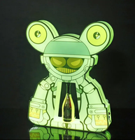Night Club Bottle Presenter Robot VIP Bottle Service Delivery Presenter LED Tray Holder Led Whisky Bottle Glorify
