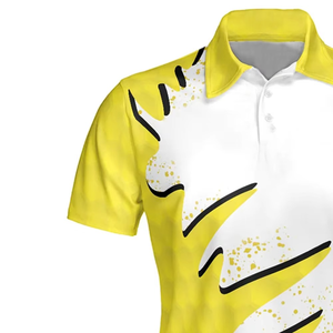 Chemise de golf décontractée pour homme, tendance, à manches courtes, personnalisable sur le devant, 100 % fibre de bambou, impression numérique, sur mesure - Product Image 5
