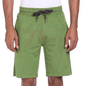 Pantalones Cortos Deportivos para Hombre, 100% Algodón Francés, con Logotipo Bordado, Estilo Urbano Ecológico, Diseño Frontal - Product Image 1