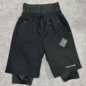 High Quality Running <b>Shorts</b> <b>Men</b> Gym <b>Compression</b> <b>Shorts</b> With Pockets OEM Low Price Sports Fitness <b>Compression</b> <b>Shorts</b> for Sale - Product Image 4